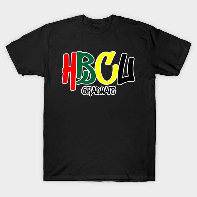 HBCU Graduate Graffiti Design T-Shirt by OTM Sports & Graphics